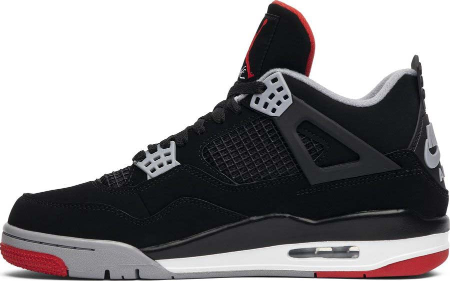 Side View Nike Air Jordan 4 Retro "Bred" au.sell store