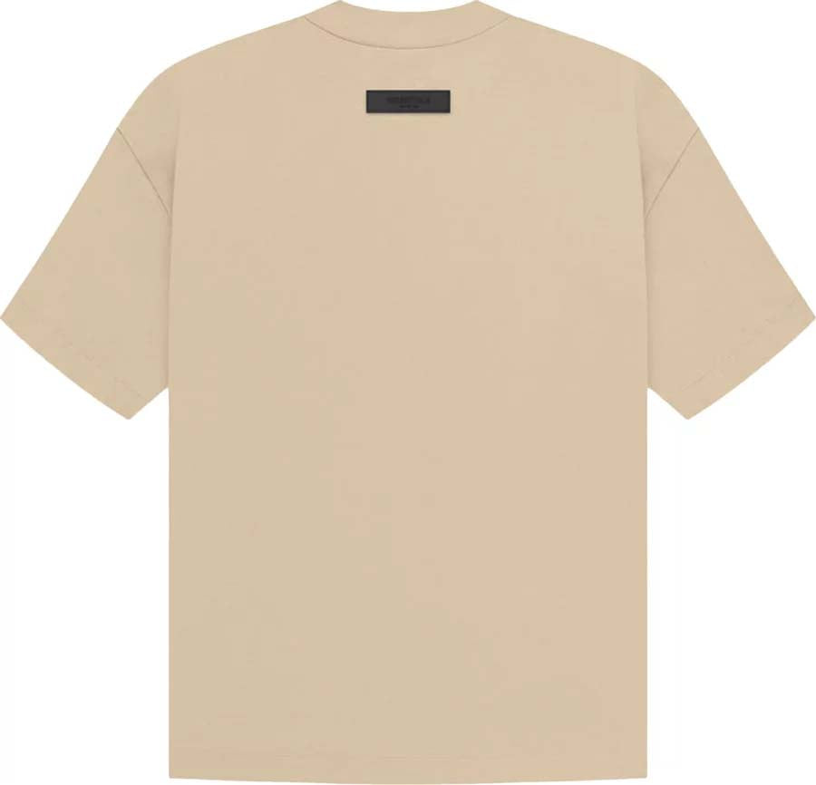 Back of Fear of God Essentials T-Shirt Sand (SS23) - au.sell store