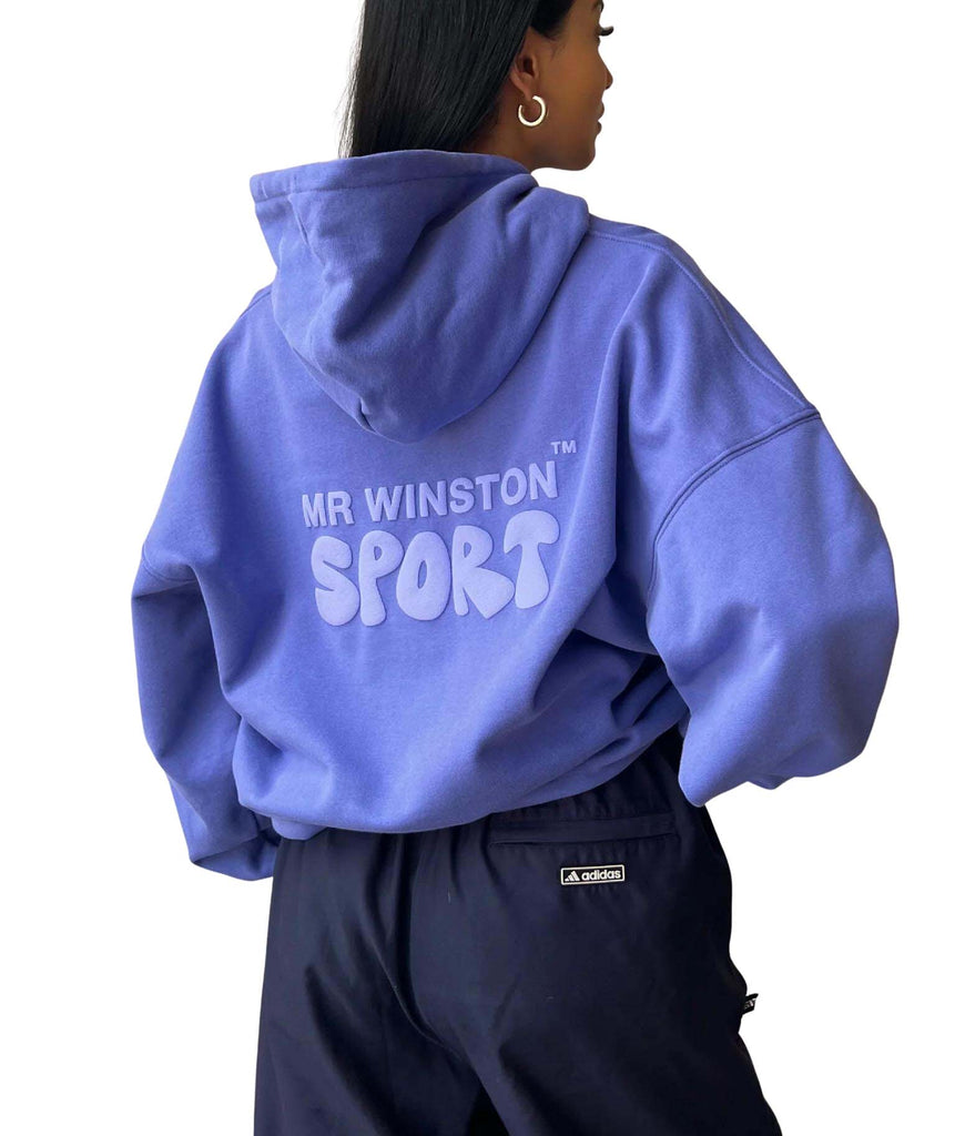 Back of Mr Winston Grape Puff Hoodie - au.sell store