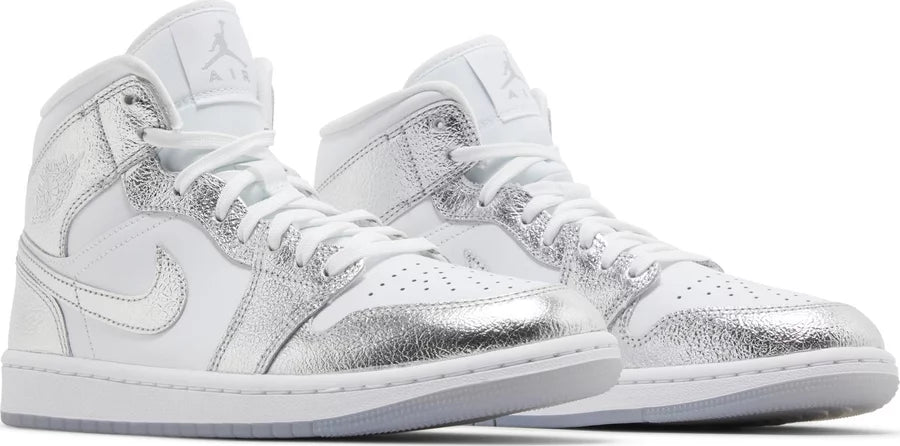 Nike Air Jordan 1 Mid SE "Metallic Silver" (Women's) - Pay with Afterpay