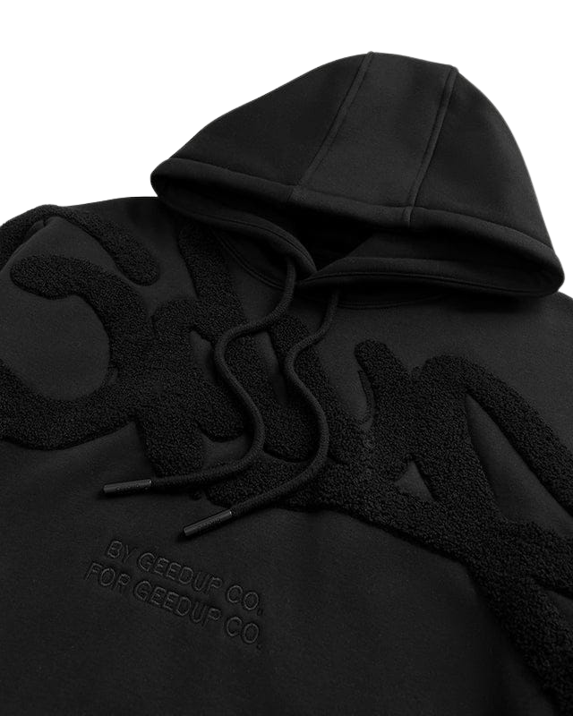 Geedup Handstyle Hoodie Blackout - Available with free shipping at au.sell