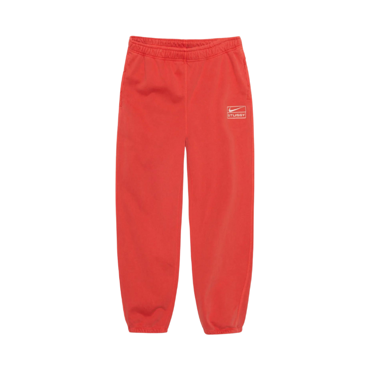 Nike x Stussy Pigment Dyed Fleece Pant Habanero Red (FW23)