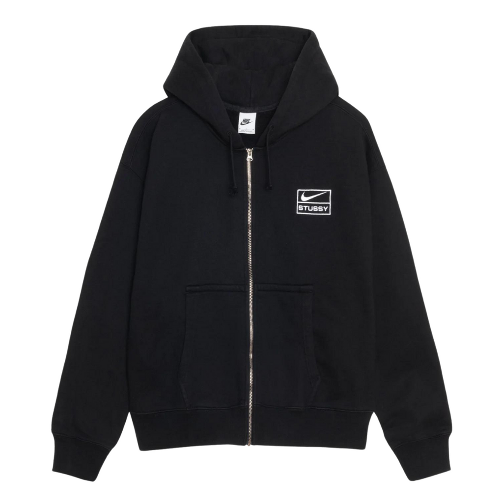 Nike x Stussy Stone Washed Fleece Zip Hoodie Black (FW23) - Shop now at au.sell