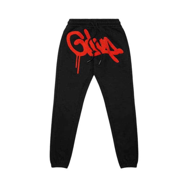 Geedup Handstyle Trackpants Black Burnt Orange - Now Available at au.sell.