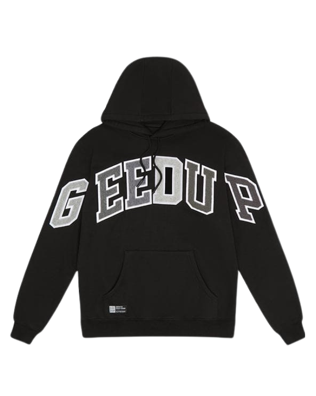 Geedup Team Logo Hoodie Black Grey Monochrome - au.sell store