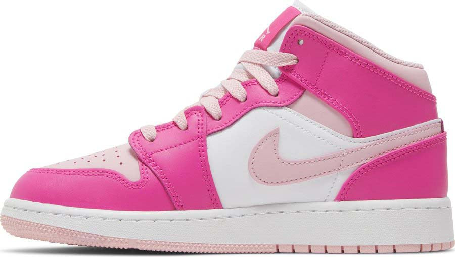 Available Now - Nike Air Jordan 1 Mid "Fierce Pink" (GS) - FD8780-116