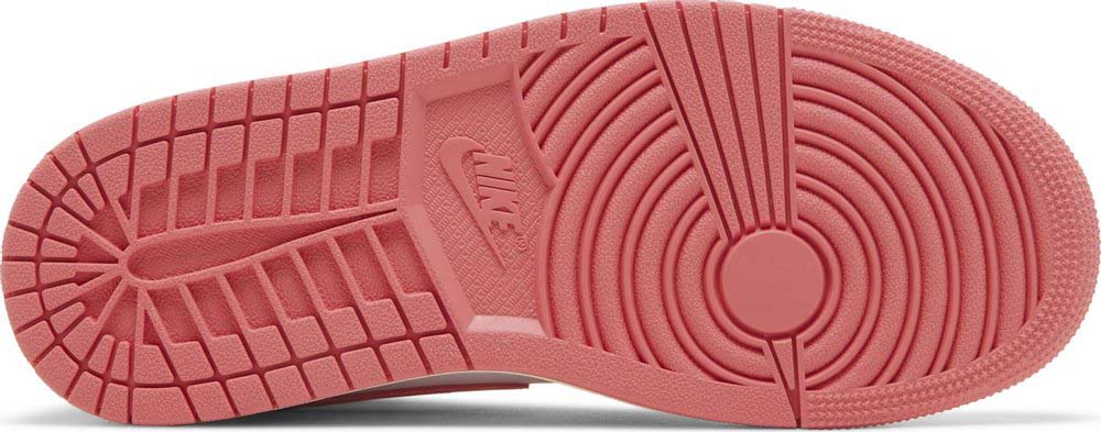 Soles of Nike Air Jordan 1 Mid "Strawberries and Cream" (Women's) au.sell store