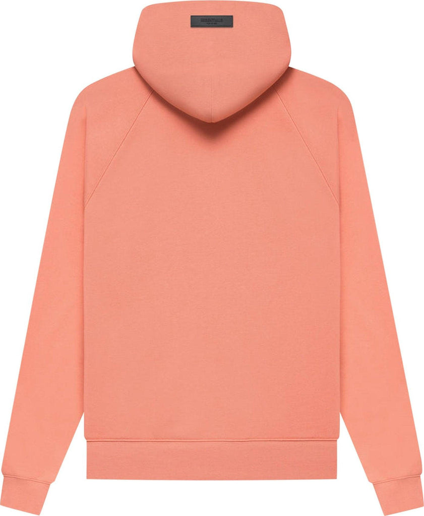Back of Fear of God Essentials Hoodie "Coral" au.sell store