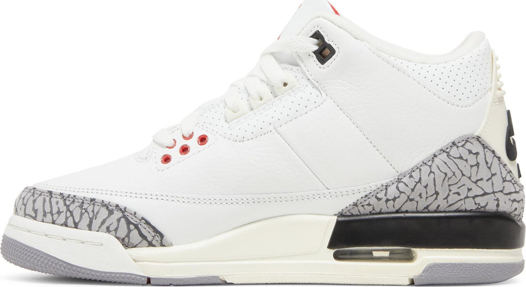 Side View Nike Air Jordan 3 "White Cement Reimagined" (GS) au.sell