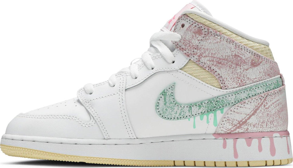 Side View Jordan 1 Mid "Paint Drip (GS) au.sell store