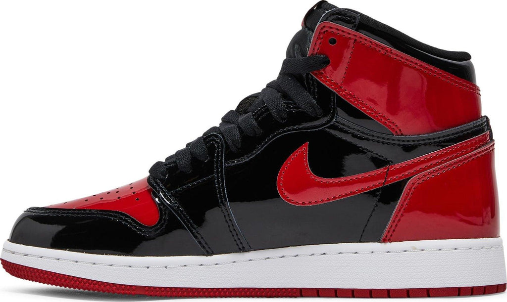 Side View Nike Air Jordan 1 High "Patent Bred" (GS) au.sell store