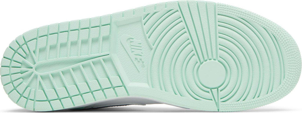 Soles of Nike Air Jordan 1 Mid "Blue Mint" au.sell store