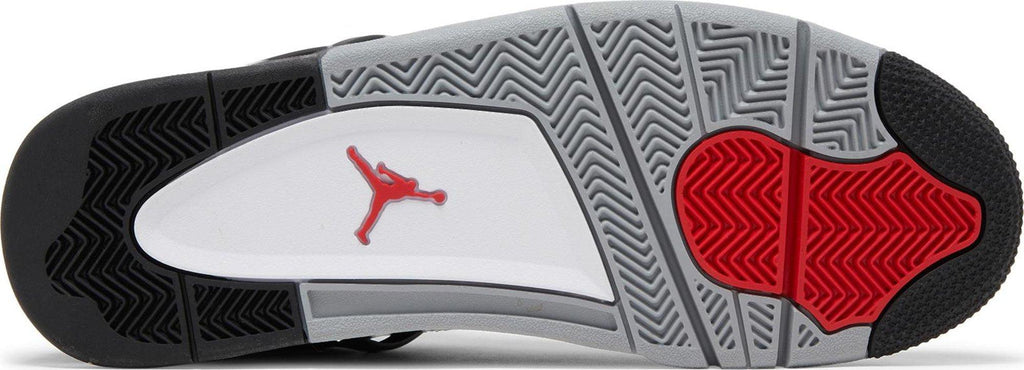 Soles of Nike Air Jordan 4 SE "Black Canvas" au.sell store