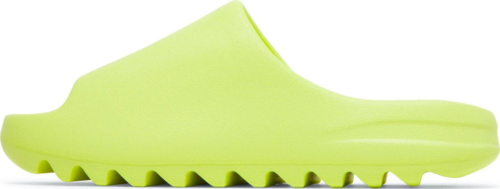 side view adidas Yeezy Slide "Green Glow"