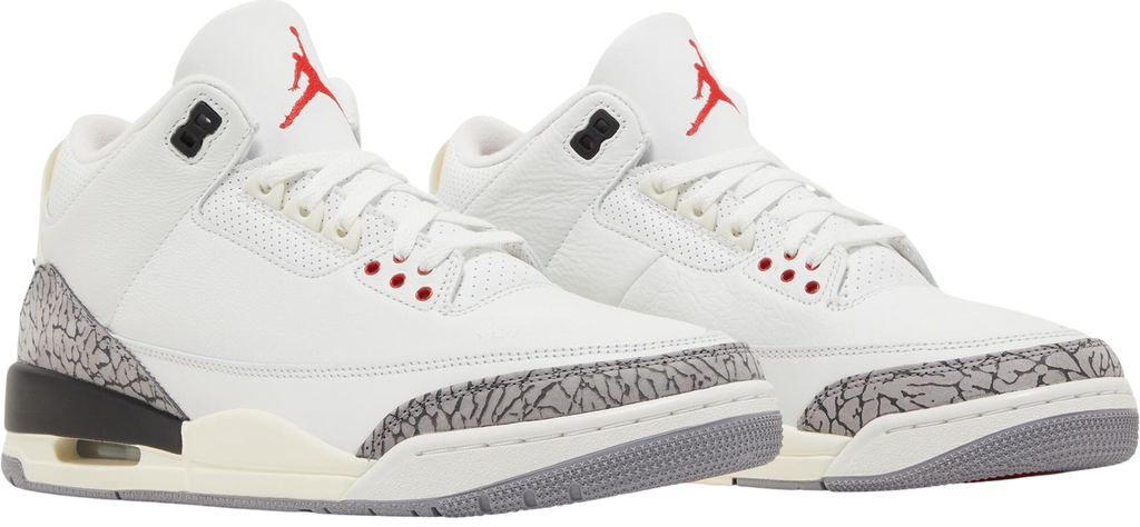 Both Sides Nike Air Jordan 3 Retro "White Cement Reimagined" au.sell