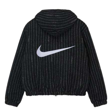 Back of Nike x Stussy Striped Wool Jacket (SS23) au.sell store