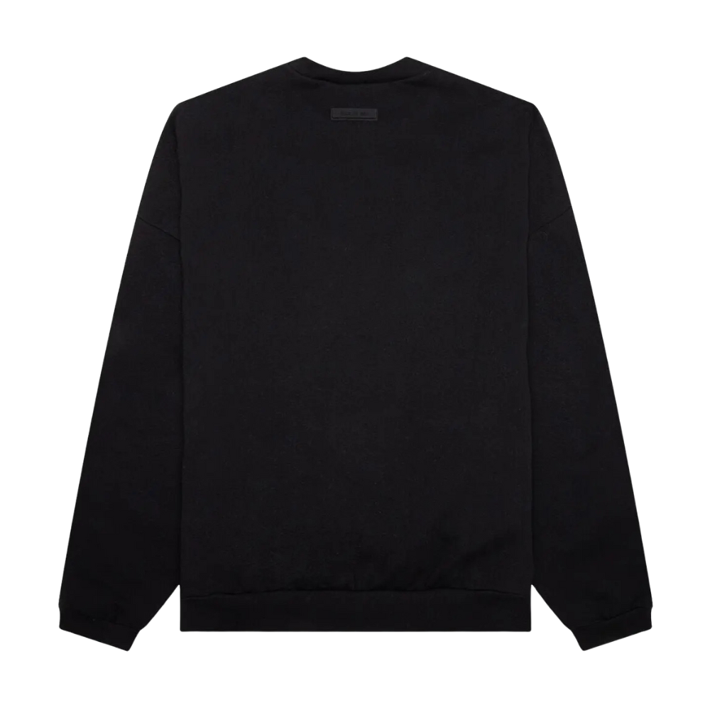 Purchase Fear of God Essentials Crewneck Jet Black (FW23) in Australia