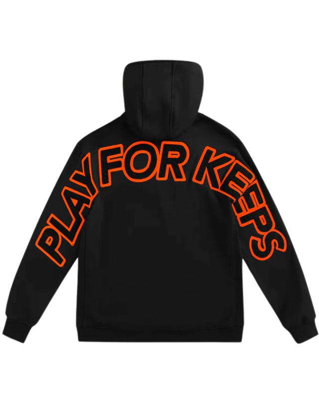 Purchase the Geedup Play For Keeps Hoodie Black Black Orange in Australia