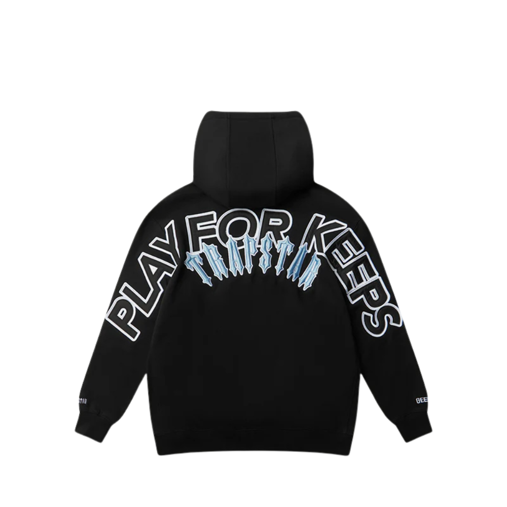 Purchase Geedup Play For Keeps Hoodie x Trapstar Irongate Black Cool Blue | au.sell