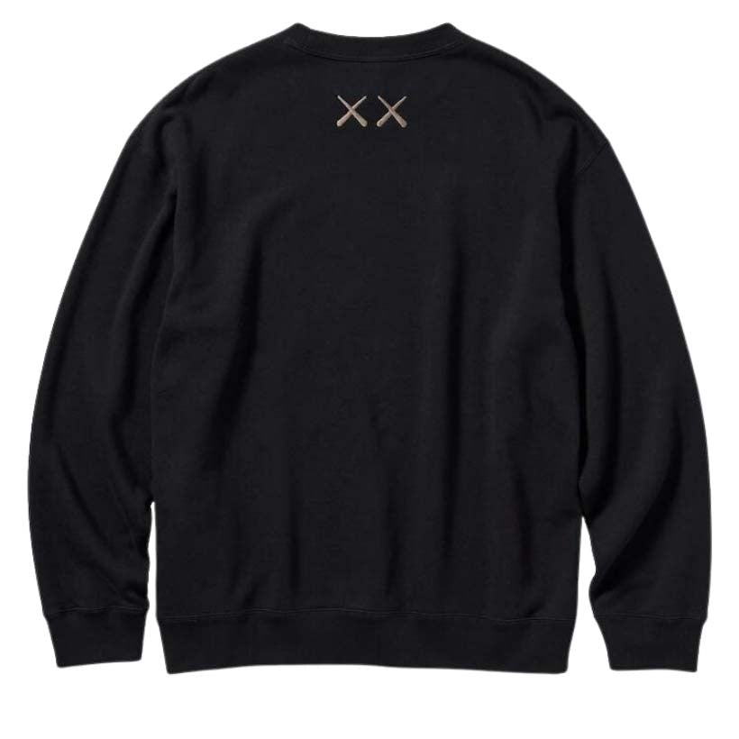 KAWS x Unqilo Longsleeve Sweatshirt Black -Buy Now, Pay Later with Afterpay | au.sell