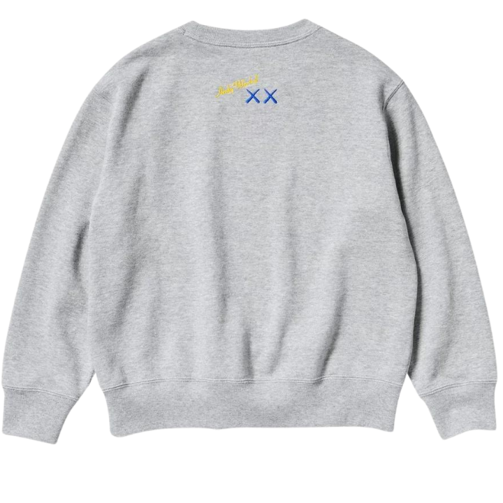 Shop the KAWS x Warhol Uniqlo Graphic Sweatshirt Grey at au.sell store