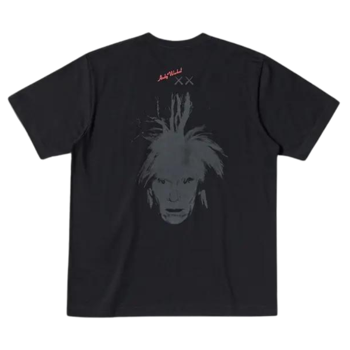 KAWS x Warhol Uniqlo UT Graphic T-Shirt Black (SS24) - Free shipping Australia wide at au.sell store