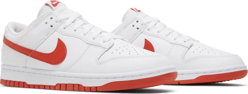 Nike Dunk Low "White Picante Red"  - Free express shipping Australia wide