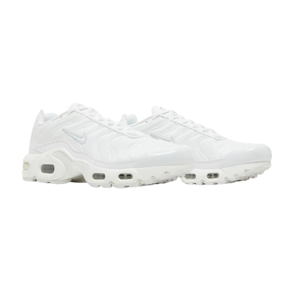 Shop Nike TN Air Max Plus "White Metallic Silver" (GS) with Afterpay in Australia