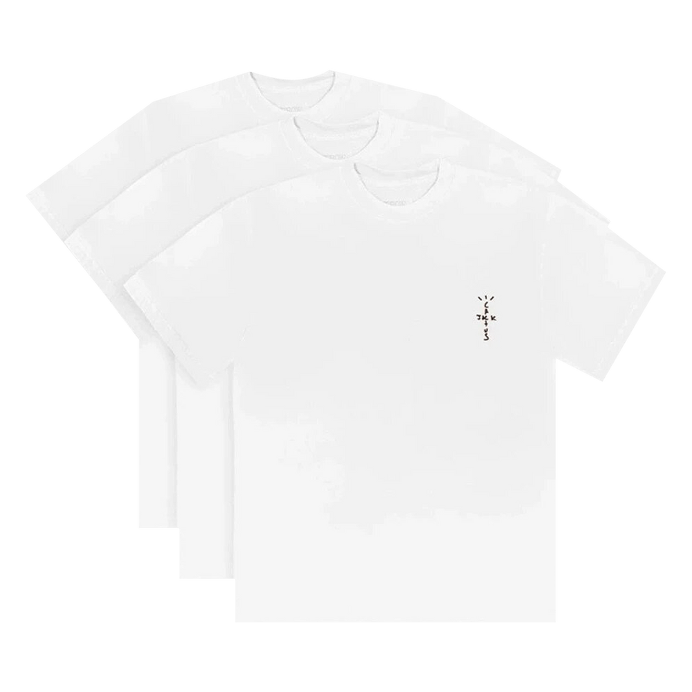 Cactus Jack by Travis Scott CJ T-Shirt 3-Pack "White" | Available at au.sell store