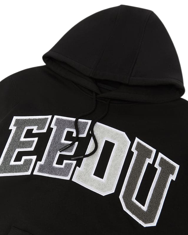 Geedup Team Logo Hoodie Black Grey Monochrome - Free express postage