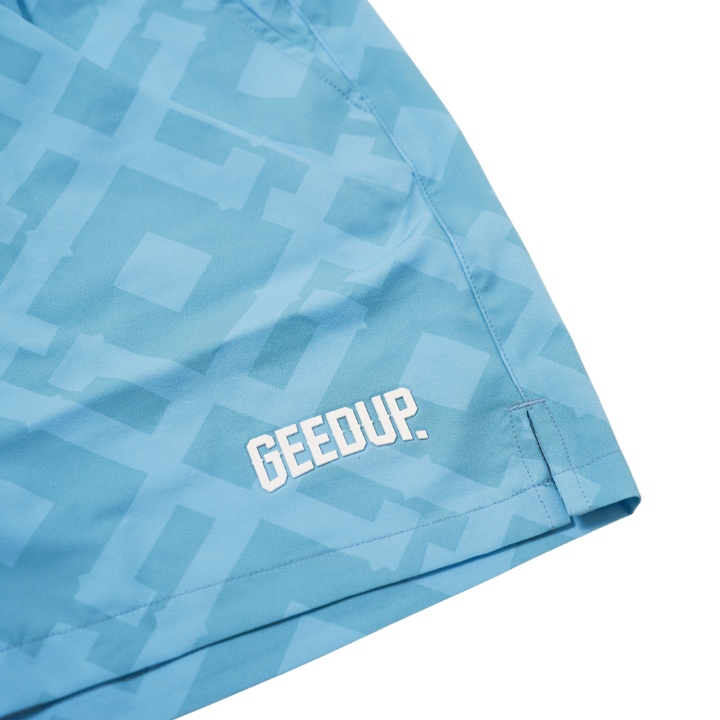 Geedup G Monogram Swim Shorts Baby Blue - Authenticity guaranteed