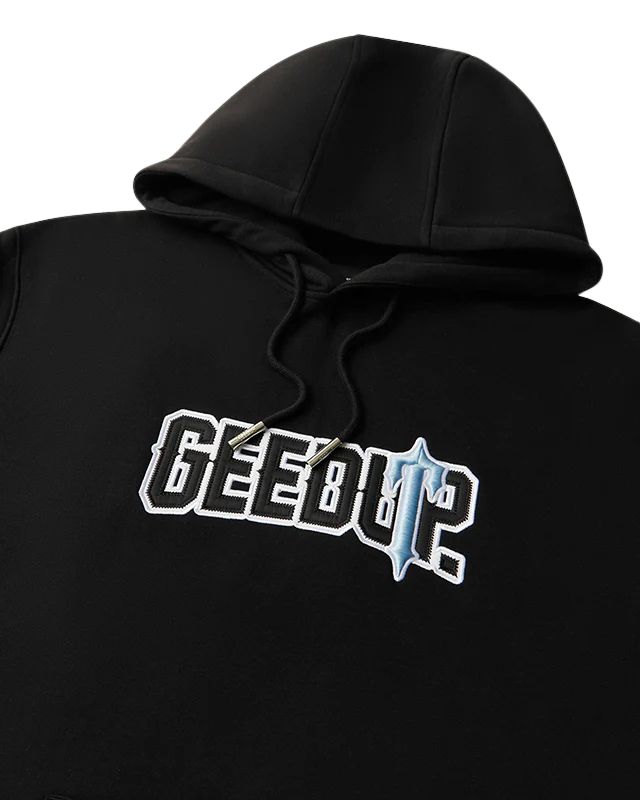 Geedup Play For Keeps Hoodie x Trapstar Irongate Black Cool Blue | Available Here