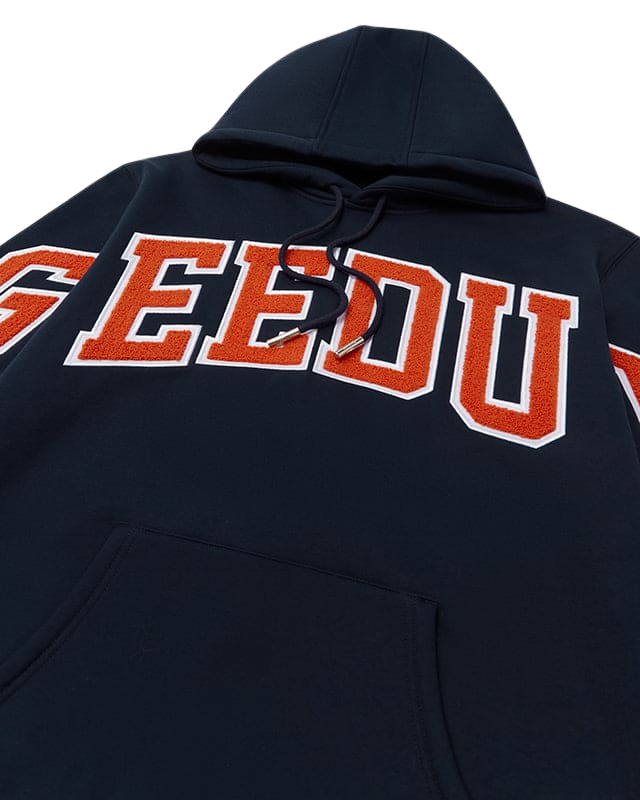 Geedup Team Logo Hoodie Navy Burnt Orange - Authenticity guaranteed