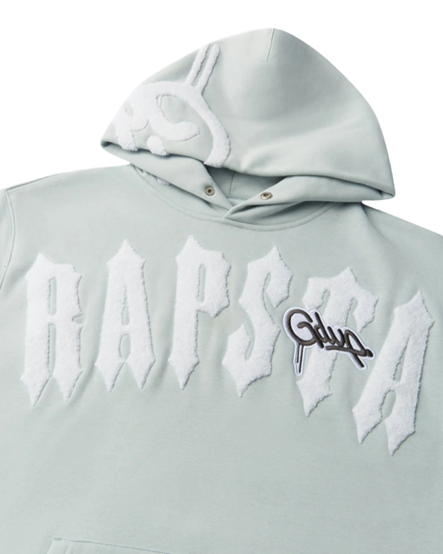 Find the Geedup Handstyle Hoodie x Trapstar Irongate Arch Cool Blue White