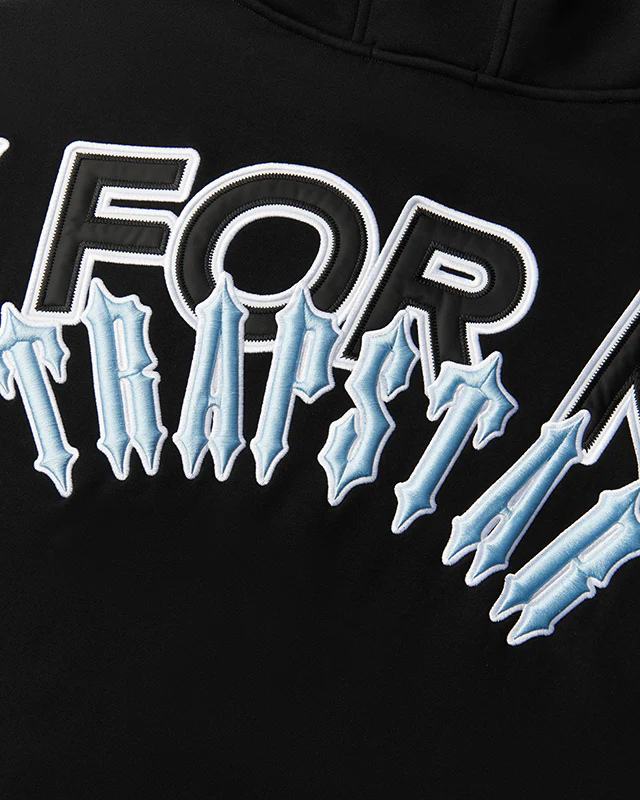 Find the Geedup Play For Keeps Hoodie x Trapstar Irongate Black Cool Blue for sale