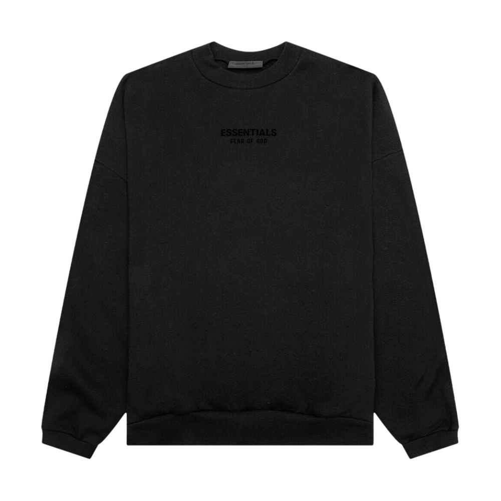 Fear of God Essentials Crewneck Jet Black (FW23) | Available at au.sell