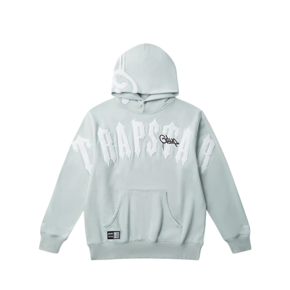 Geedup Handstyle Hoodie x Trapstar Irongate Arch Cool Blue White | au.sell