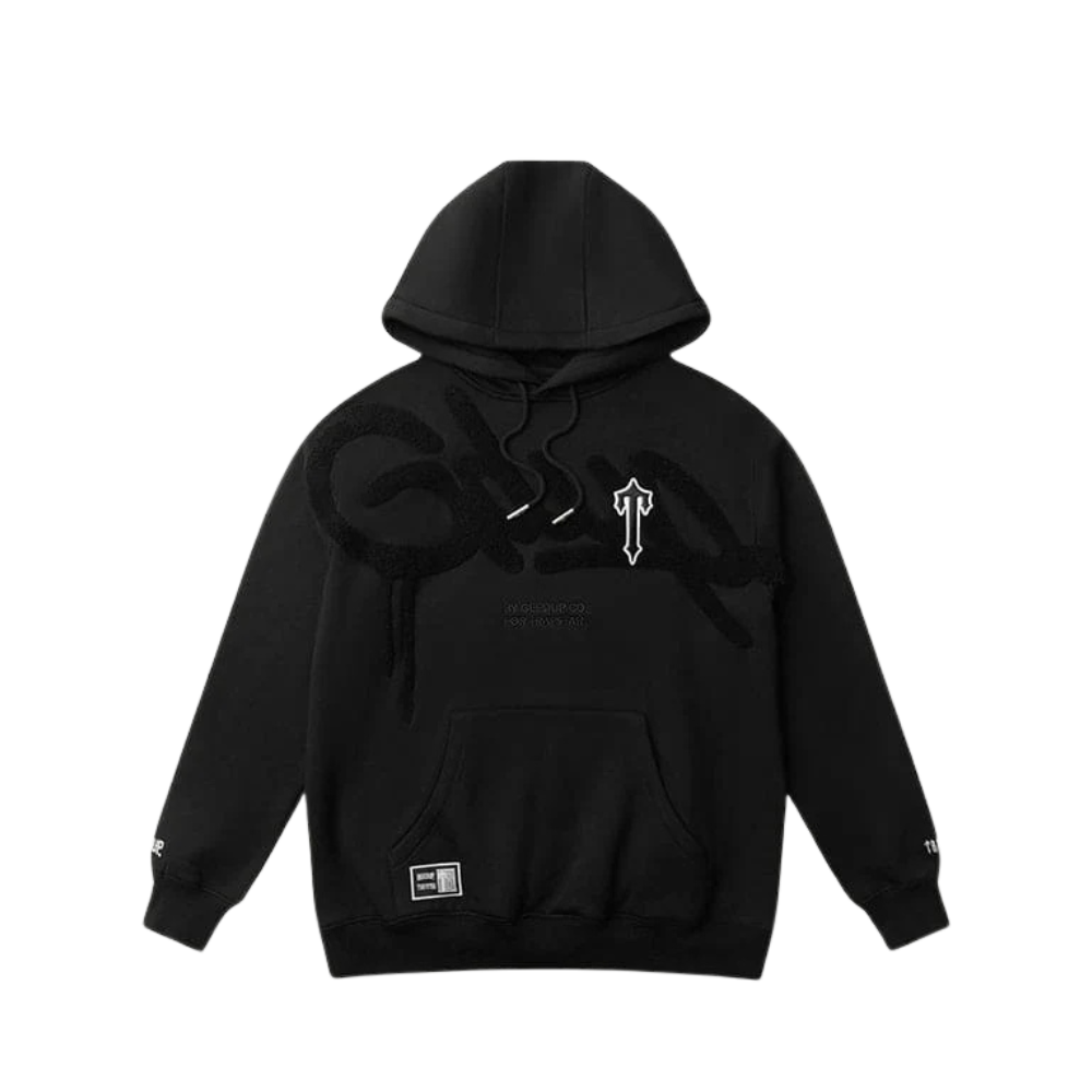 Geedup Handstyle x Trapstar Irongate T Hoodie Black | Available at au.sell store
