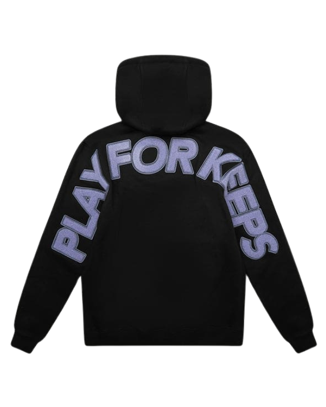 Shop Geedup Play For Keeps Hoodie Black Lavender in Australia here