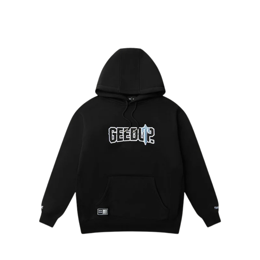 Geedup Play For Keeps Hoodie x Trapstar Irongate Black Cool Blue | au.sell store
