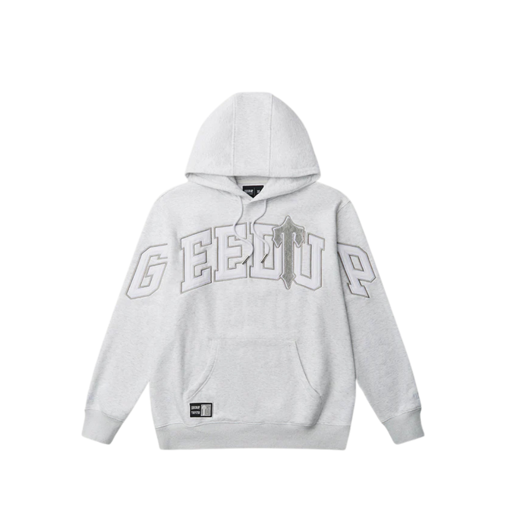 Geedup Team Logo Hoodie x Trapstar Irongate T White Marle Grey | au.sell store