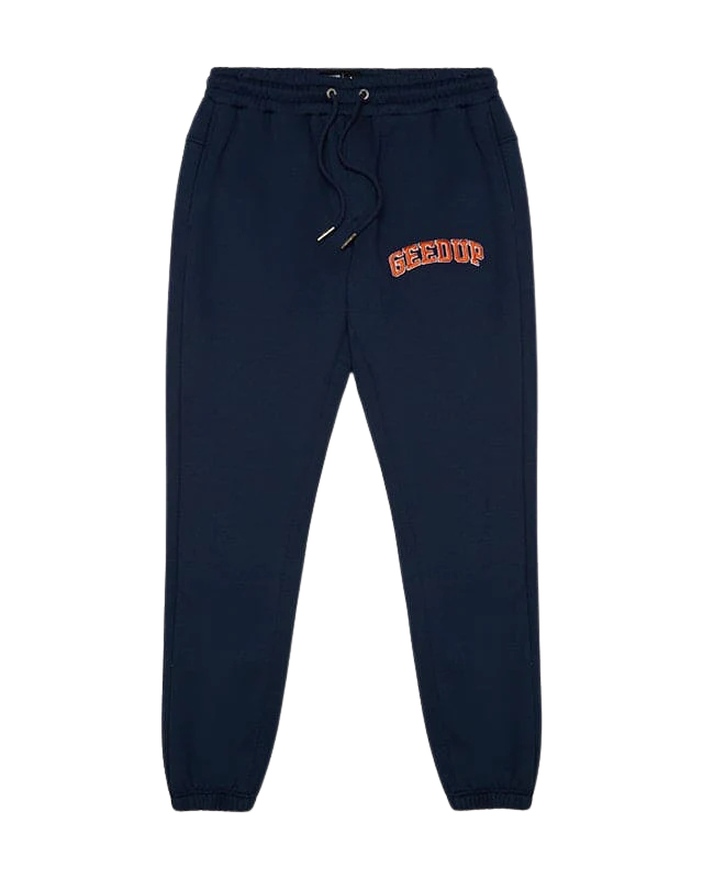 Geedup Team Logo Trackpants Navy Burnt Orange - Available at au.sell store