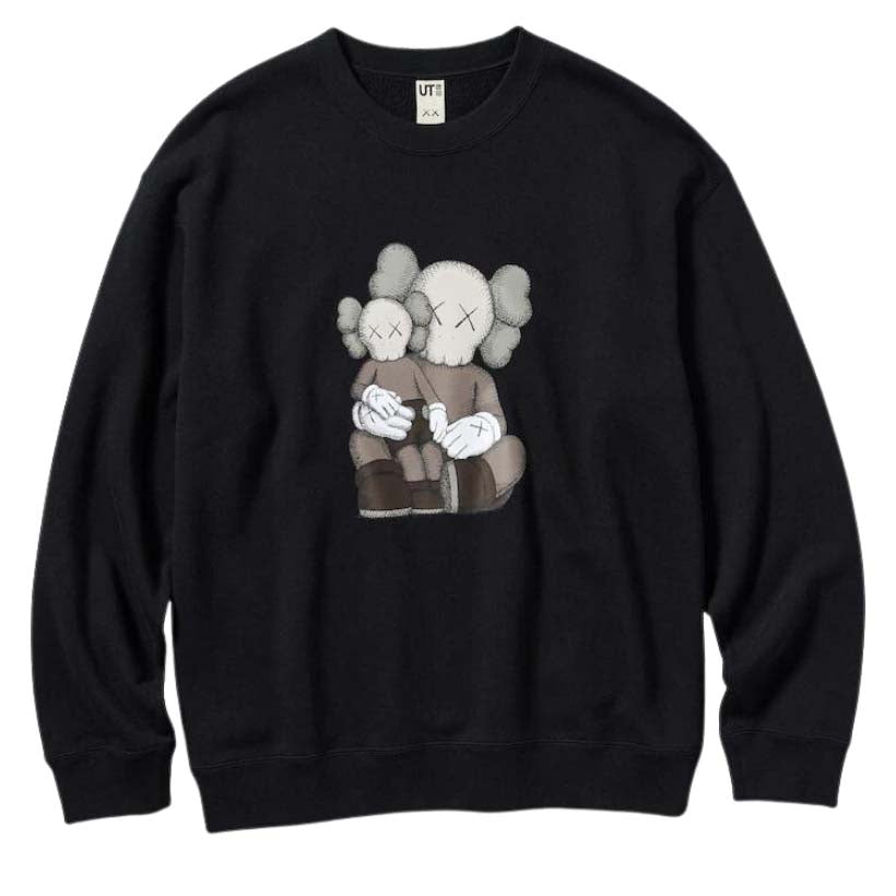 KAWS x Unqilo Longsleeve Sweatshirt Black - Shop Now At au.sell