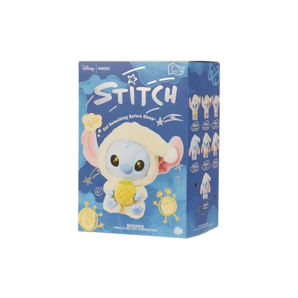 Miniso Top Toy Disney Stitch Eat Something Before Sleep Plush Keychain (Single Blind Box) | au.sell store