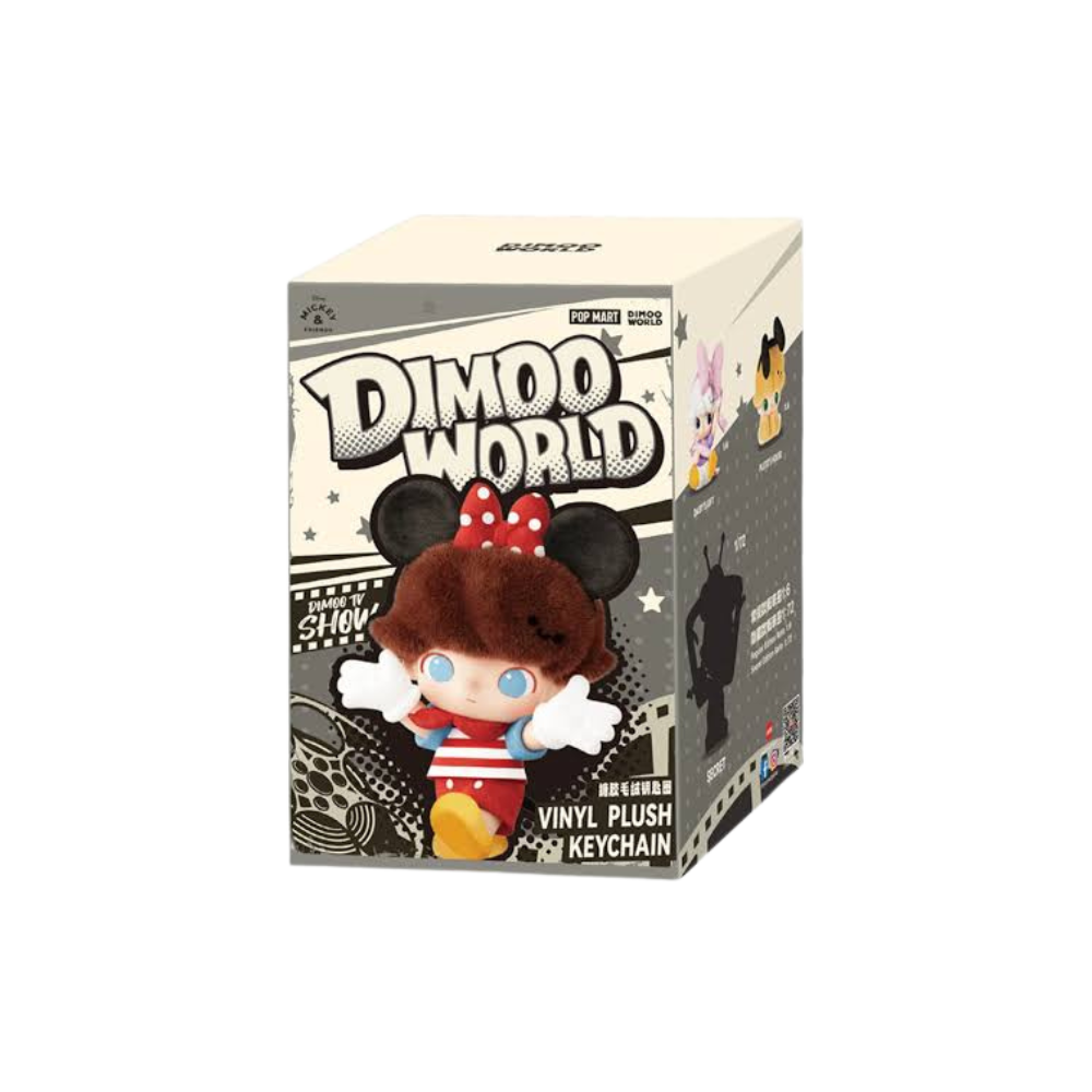 Pop Mart DIMOO World x Disney Series Vinyl Plush Keychain (Single Blind Box)