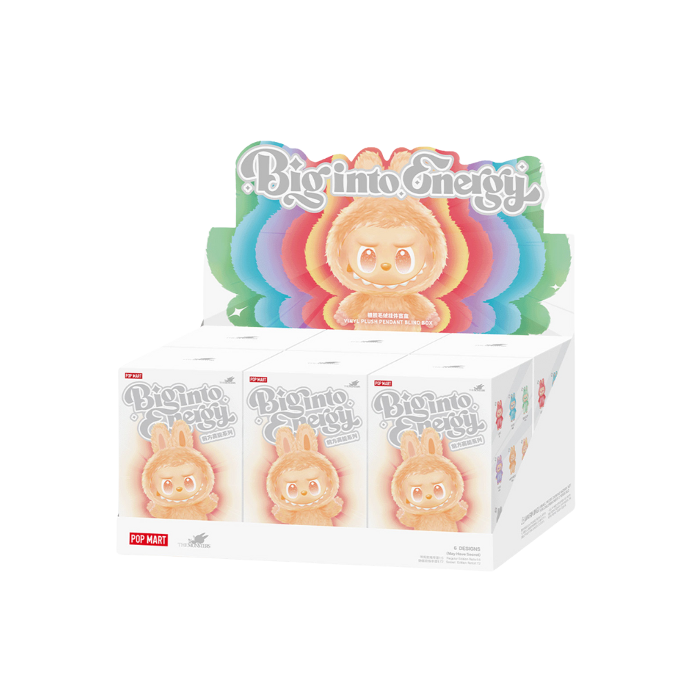 Pop Mart Labubu The Monsters Big into Energy Series Vinyl Plush Pendant Sealed Case (6 Blind Boxes) - Available at au.sell