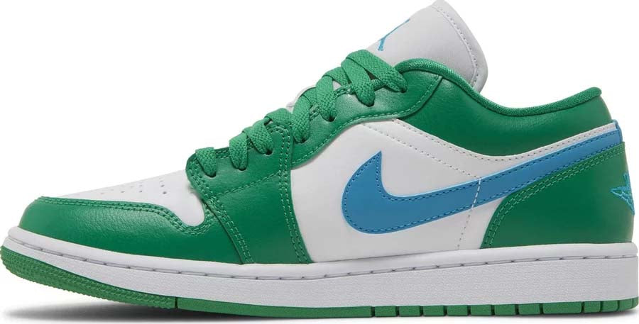 Side View Nike Air Jordan 1 Low "Green Aquatone" (Women's) au.sell store