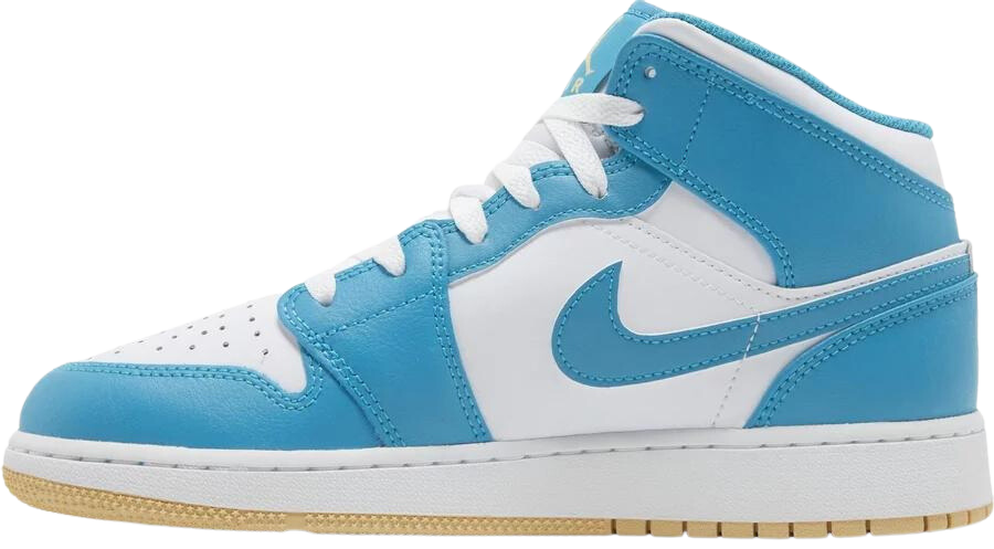 Side View Nike Air Jordan 1 Mid "Aquatone" (GS) - au.sell store