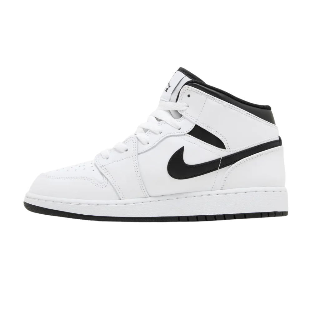 Find the Nike Air Jordan 1 Mid "White Black" (GS)  in Australia here