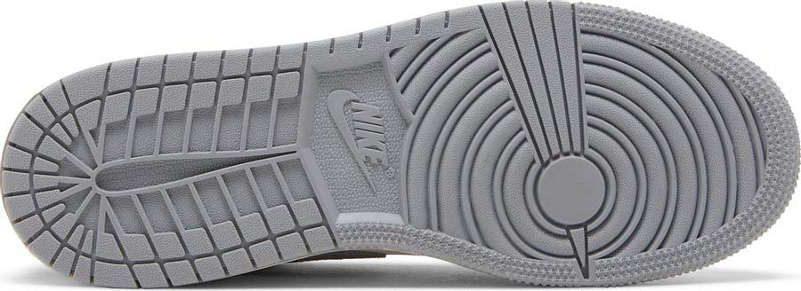 Soles of Nike Air Jordan 1 Low "Vintage Grey" (GS) au.sell
